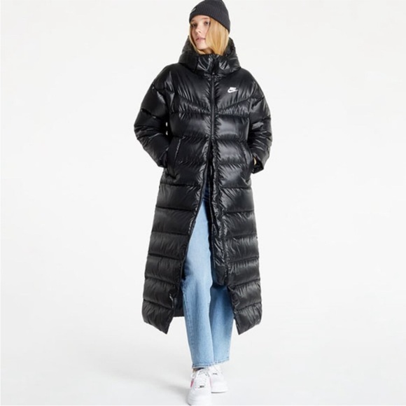 NEW NIKE Women's  THERMA-FIT CITY SERIES SYNTHETIC FILL SHINE PARKA DQ6878-010 - Picture 12 of 13